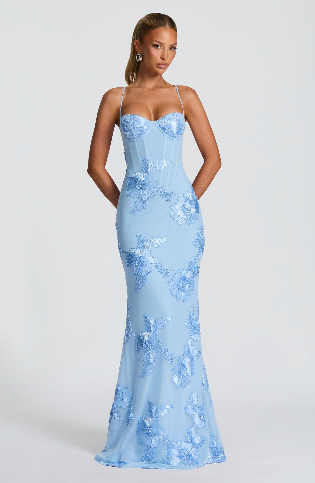 glacial blue dress Nefertiti Maxi Size:S (UK 8)