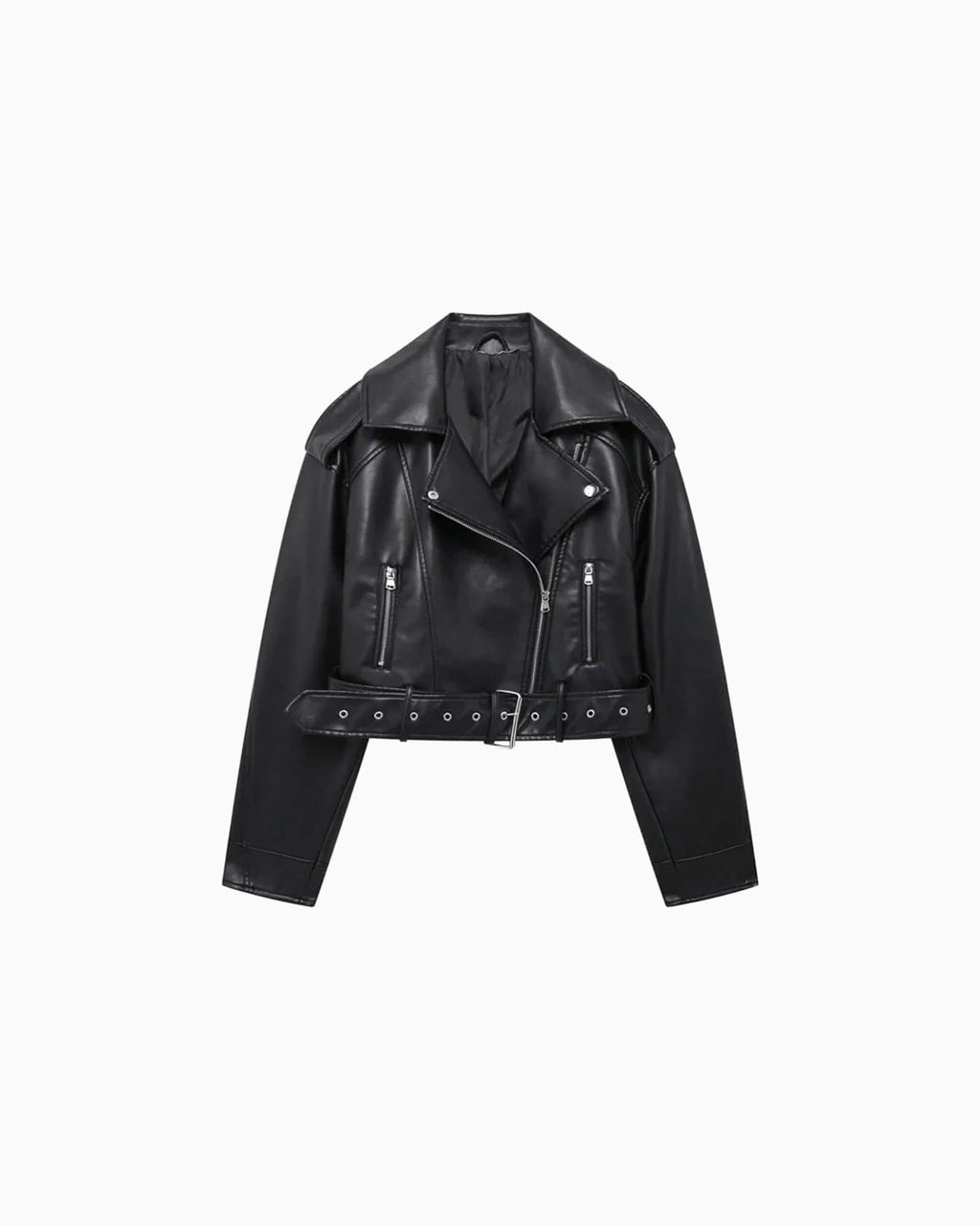 Cropped Biker Jacket