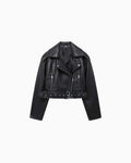Cropped Biker Jacket