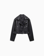 Cropped Biker Jacket