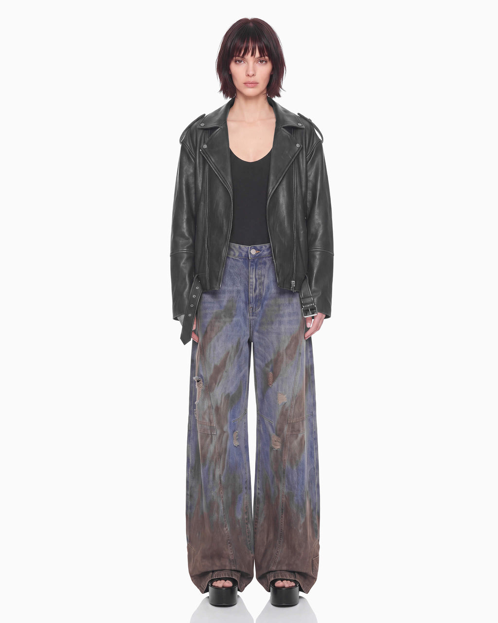 Cropped Biker Jacket