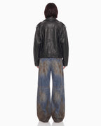 Cropped Biker Jacket