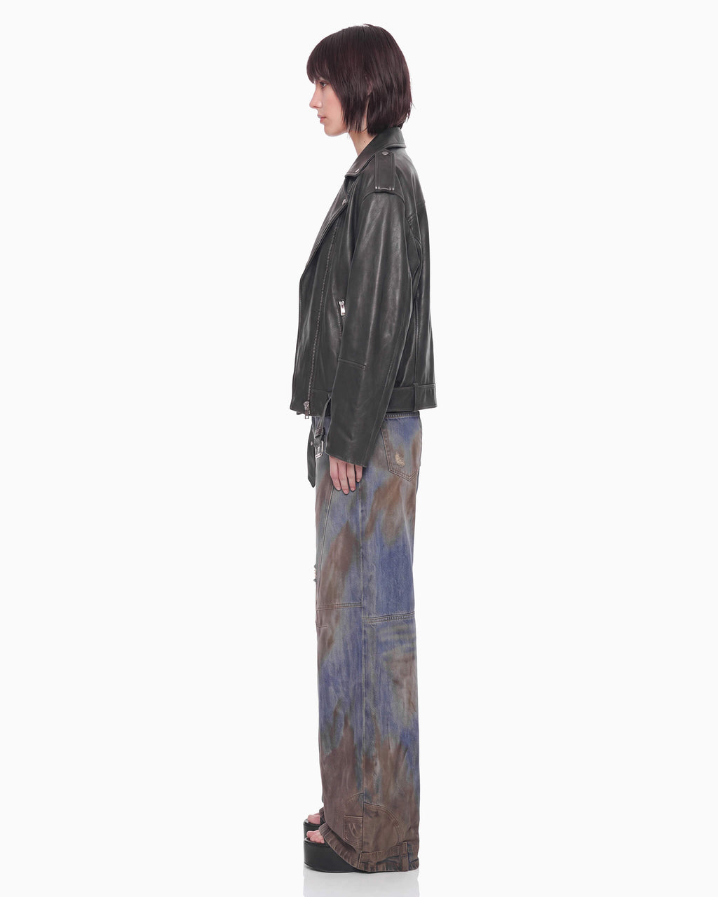 Cropped Biker Jacket