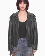 Cropped Biker Jacket