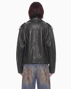 Cropped Biker Jacket