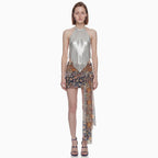 Hibisco Tulle Wrap Mini Skirt