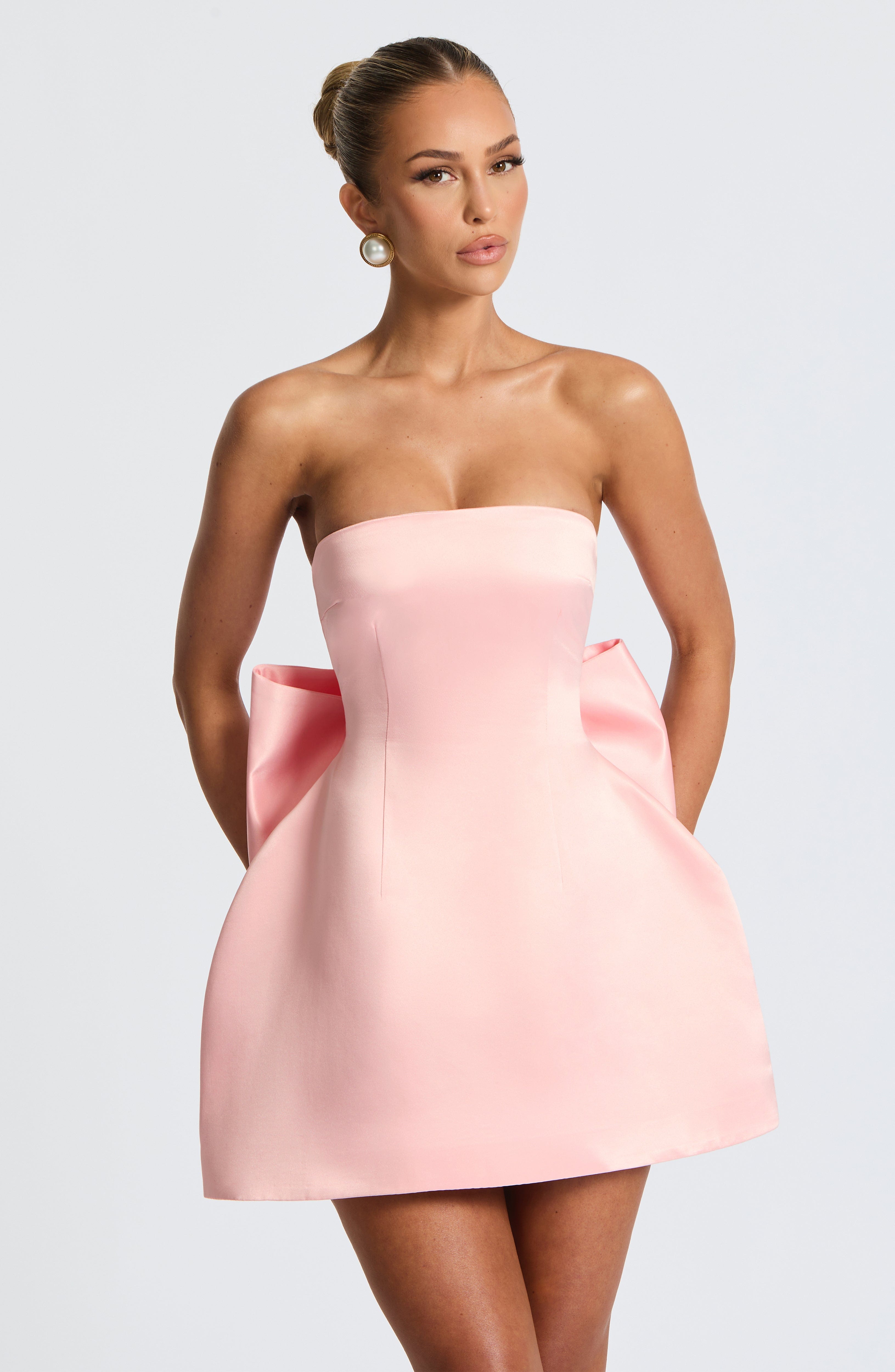Abbey Mini Dress - Blush - Napalia