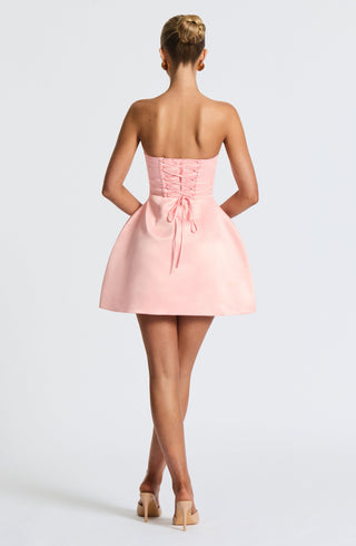 Abbey Mini Dress - Blush - glavon