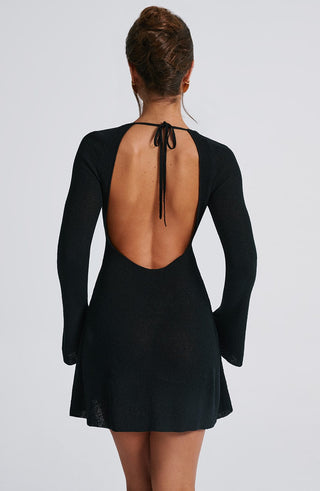 Adalee Mini Dress - Black - glavon