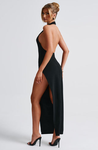Adalia Maxi Dress - Black - glavon