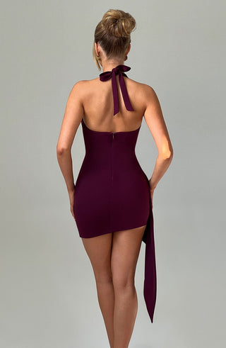 Adella Mini Dress - Cherry Lacquer - glavon