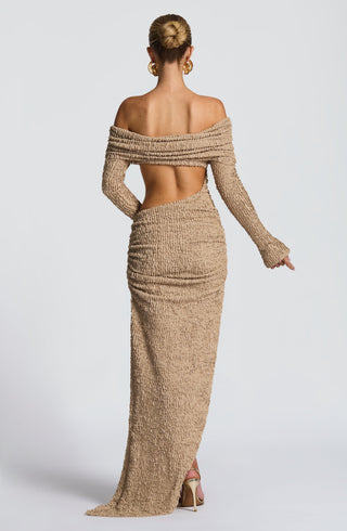 Adelphia Midi Dress - Beige - glavon