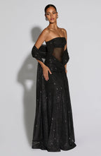 Agnes Shawl - Black Sparkle - Napalia