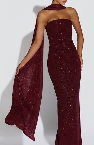 Agnes Shawl - Wine Sparkle - glavon