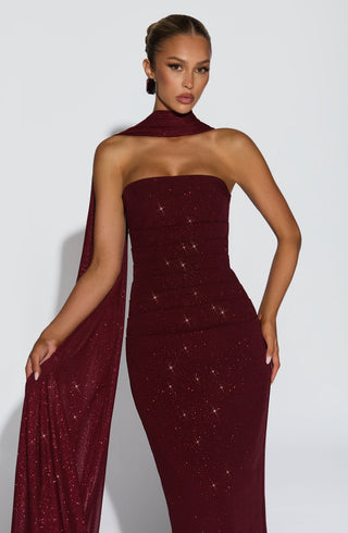 Agnes Shawl - Wine Sparkle - glavon