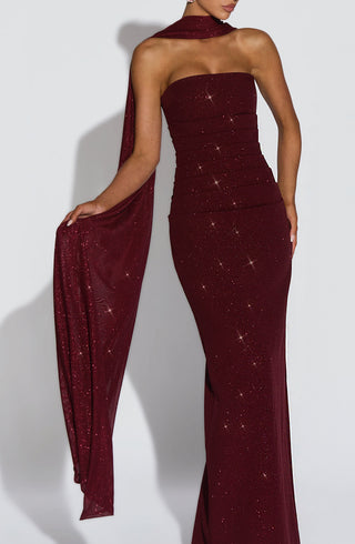 Agnes Shawl - Wine Sparkle - glavon