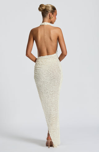 Airla Midi Dress - Ivory - glavon