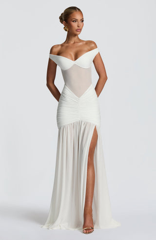 Alaia Maxi Dress - Ivory - glavon