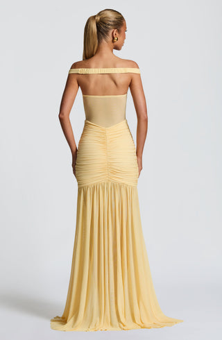Alaia Maxi Dress - Lemon - glavon