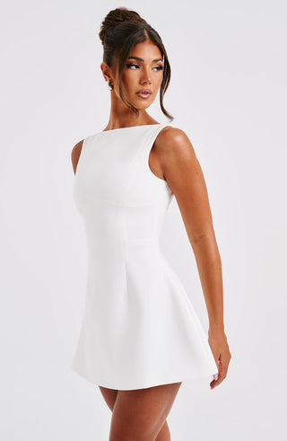 Alana Mini Dress - Ivory - glavon