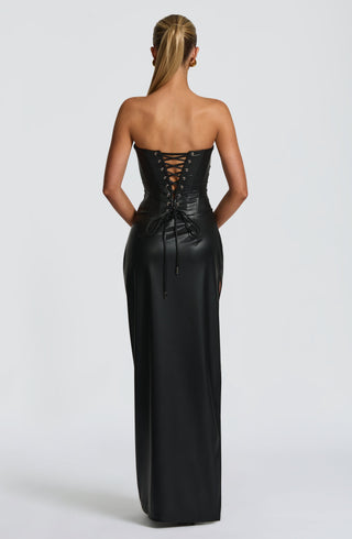 Alba Maxi Dress - Black - glavon