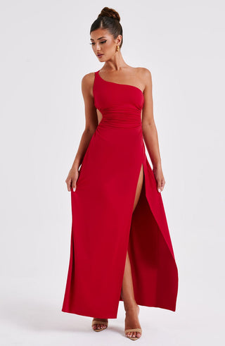 Alecia Maxi Dress - Red - glavon