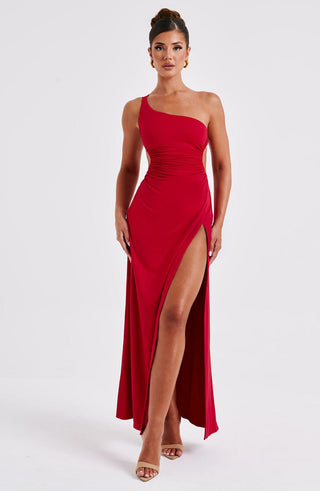 Alecia Maxi Dress - Red - glavon