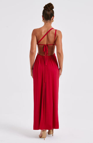 Alecia Maxi Dress - Red - glavon