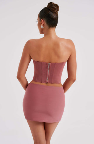Alina Mini Skirt - Rose Pink - glavon