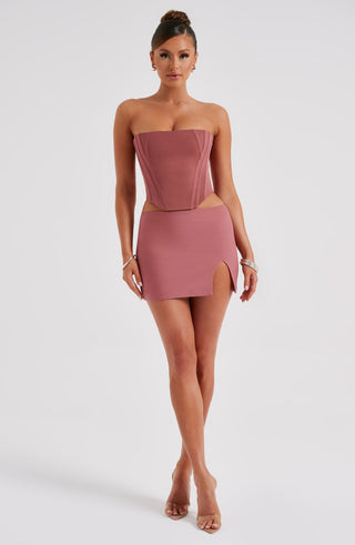 Alina Mini Skirt - Rose Pink - glavon
