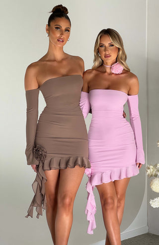 Alix Mini Dress - Pink - glavon
