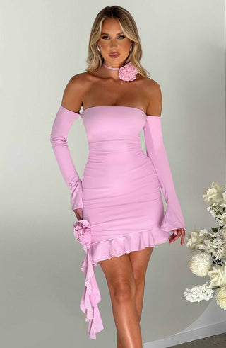 Alix Mini Dress - Pink - glavon
