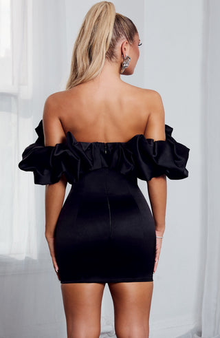 Allie Mini Dress - Black - glavon