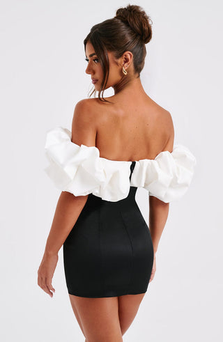 Allie Mini Dress - Black/White - glavon