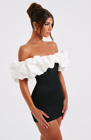 Allie Mini Dress - Black/White - glavon