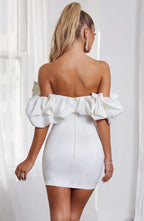 Allie Mini Dress - White - Napalia