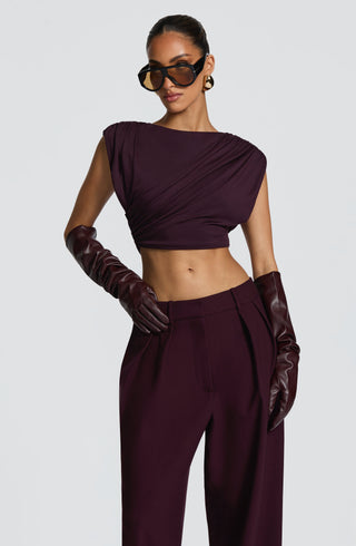 Amara Top - Plum - glavon