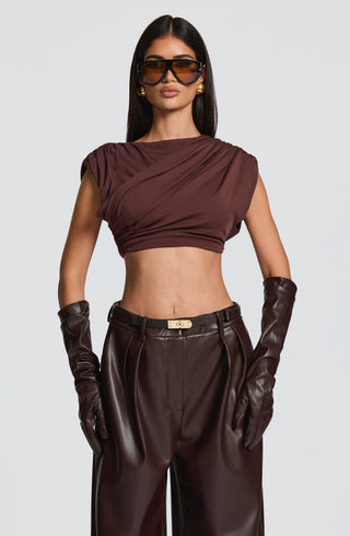 Amara Top - Plum Brown - glavon
