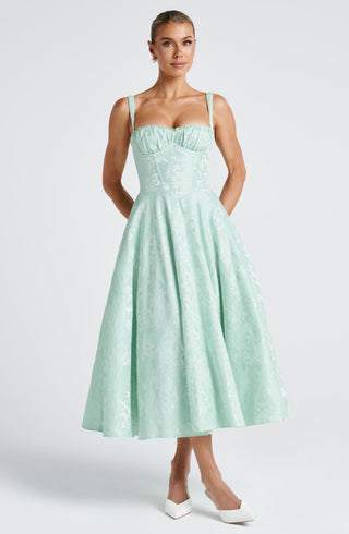Amity Midi Dress - Mint - glavon