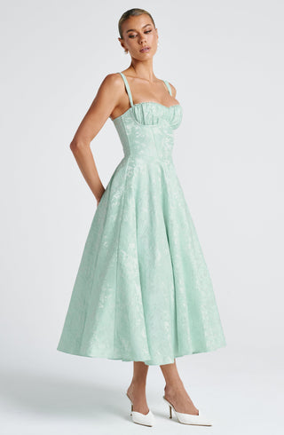 Amity Midi Dress - Mint - glavon