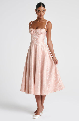 Amity Midi Dress - Soft Peach - glavon