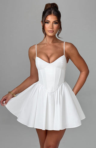 Analeigh Mini Dress - Ivory - glavon