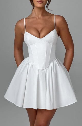 Analeigh Mini Dress - Ivory - glavon
