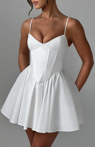 Analeigh Mini Dress - Ivory - glavon