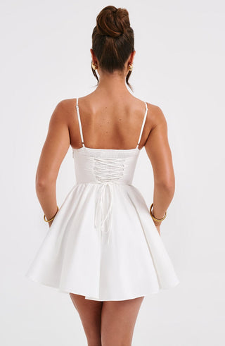 Analeigh Mini Dress - Ivory - glavon