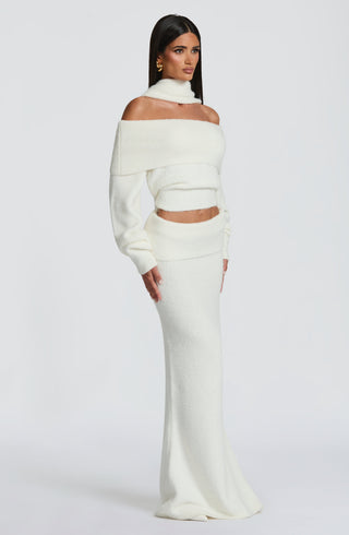 Andie Maxi Skirt - Ivory - glavon