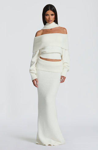 Andie Maxi Skirt - Ivory - glavon
