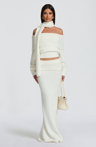 Andie Maxi Skirt - Ivory - glavon