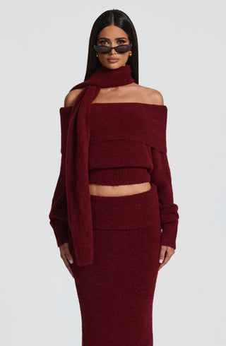 Andie Top - Burgundy - glavon