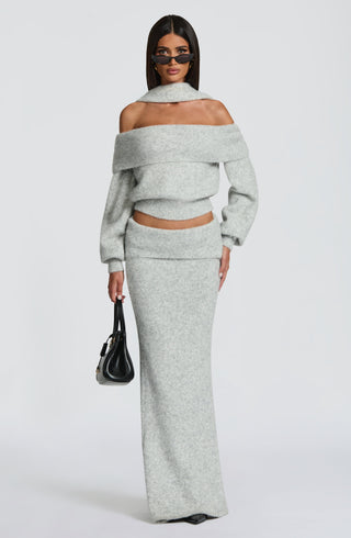 Andie Top - Light Grey Marl - glavon